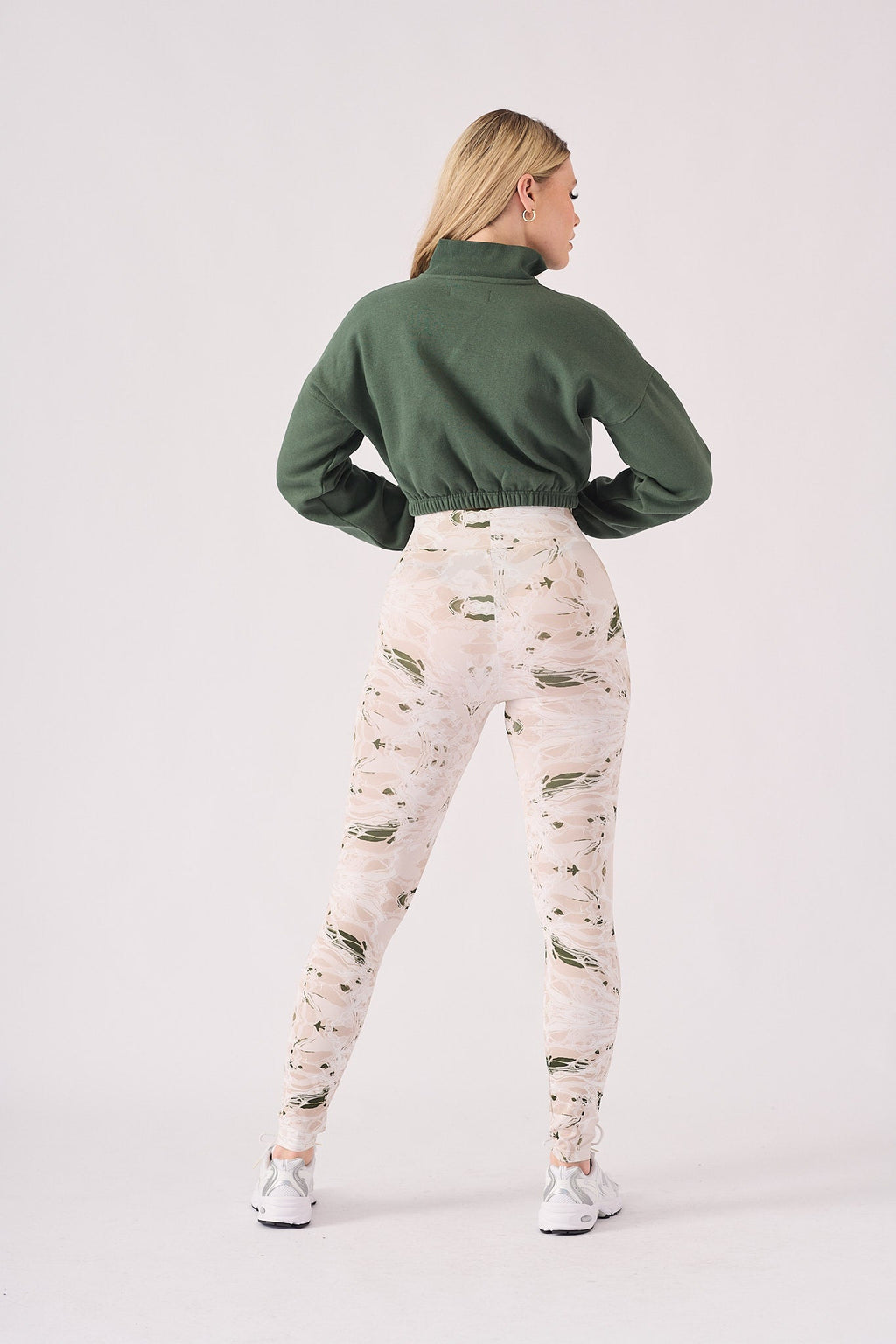 HALF ZIP SWEATSHIRT - GREEN